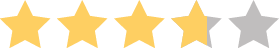 three point eight out of five stars