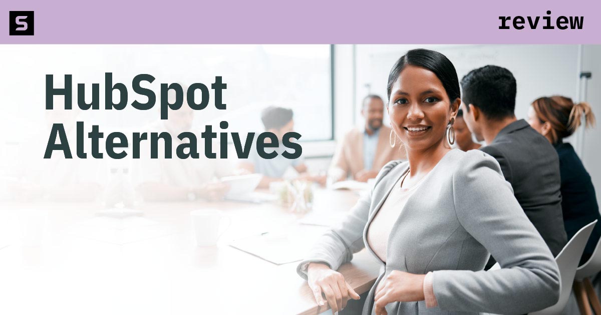 Man looking at Hubspot alternatives.