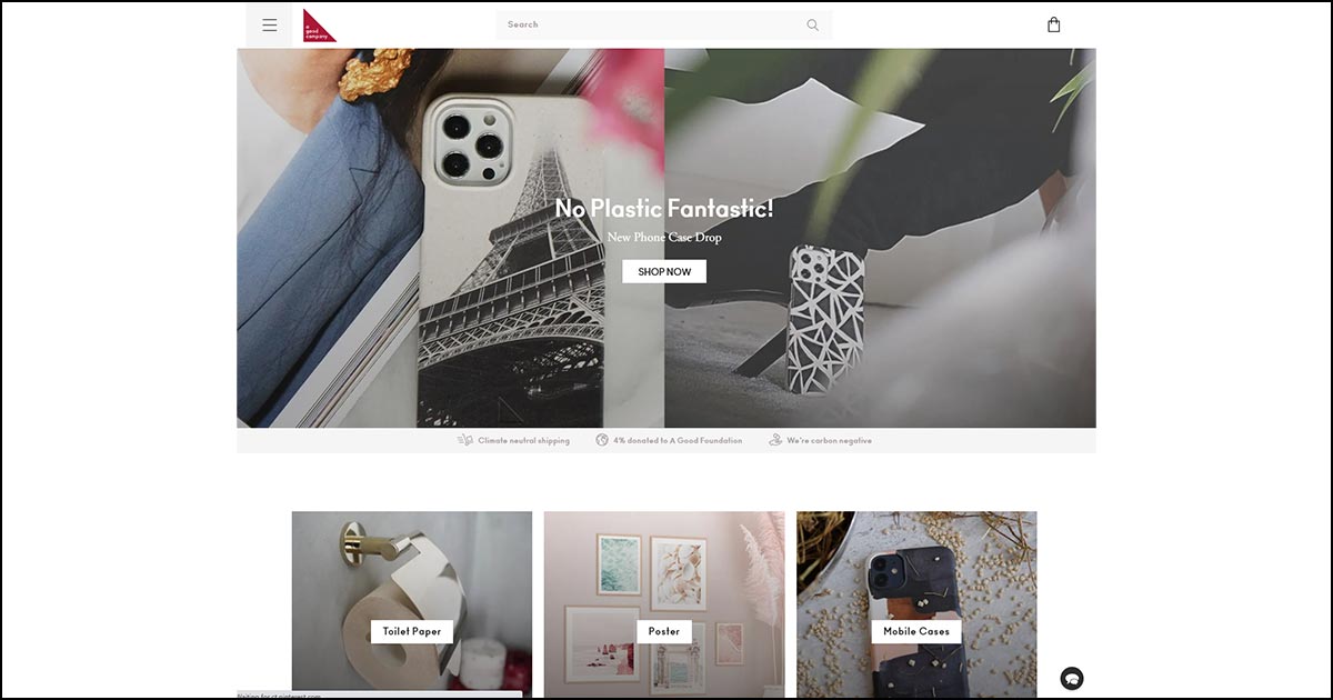A Good Companys website.
