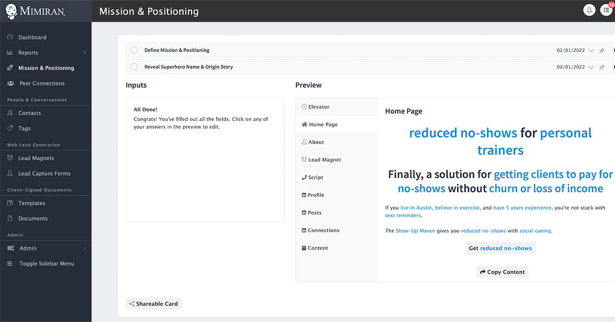 Mimiran website.