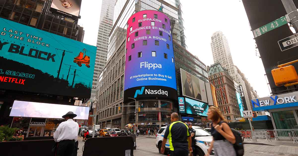 Flippa advertisement.