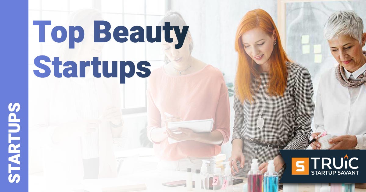 Women entrepreneurs working at a beauty and wellness startup office.