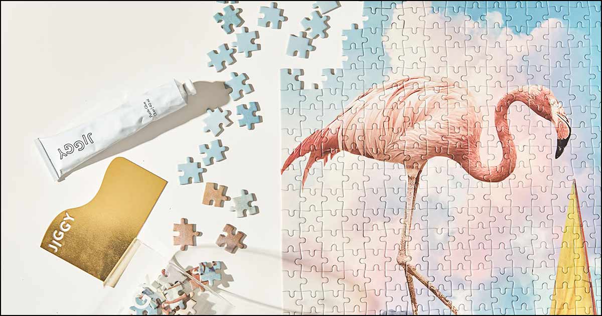 JIGGY jigsaw puzzle, product shot.