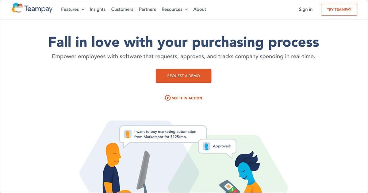Teampay website.